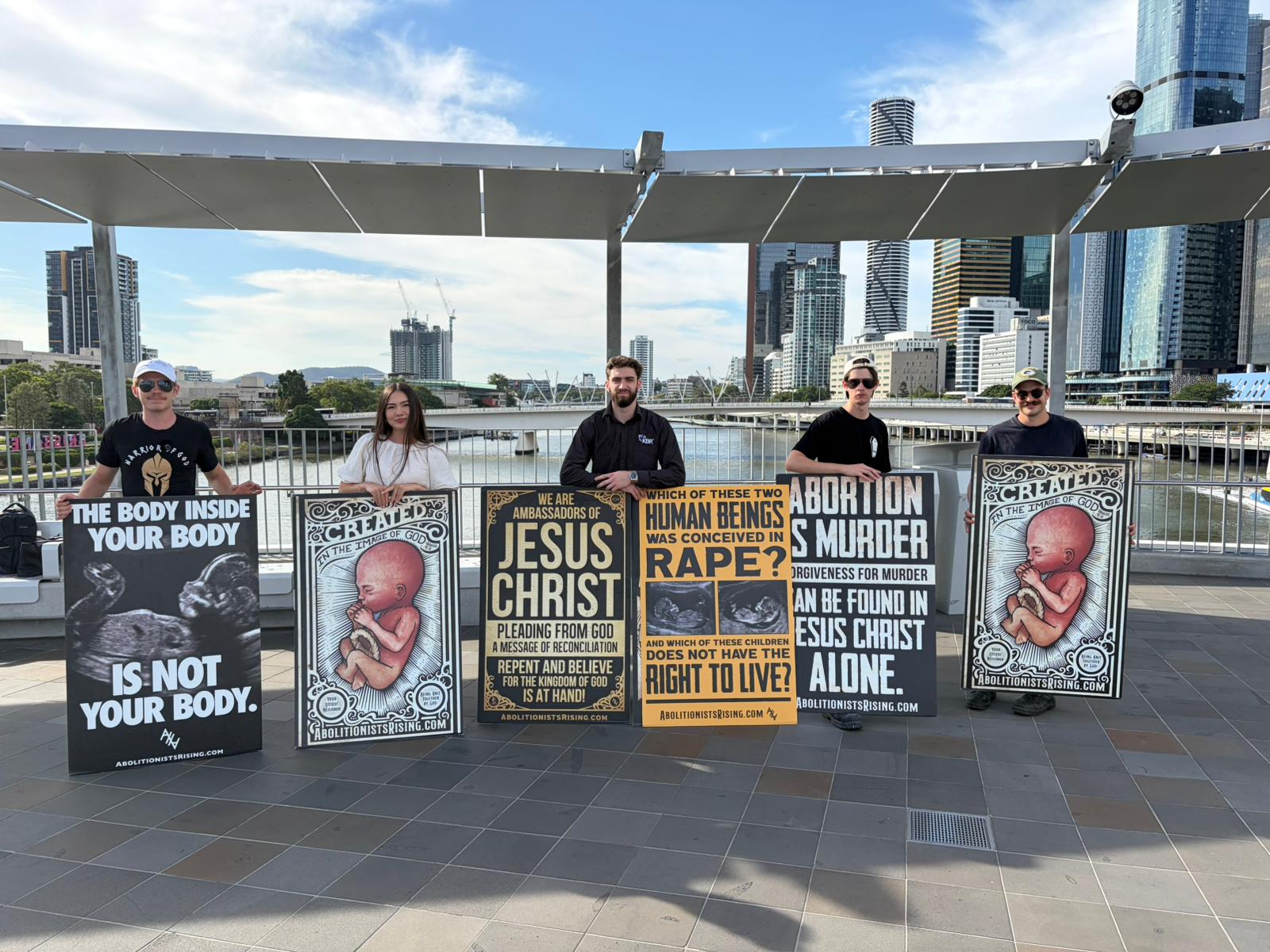 AFC team doing street outreach